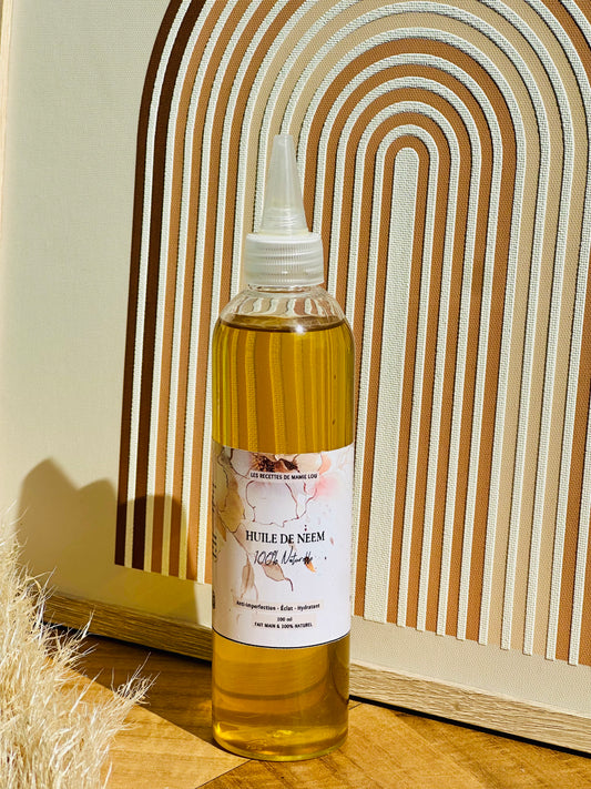 Huile de Neem naturelle, pressée à froid